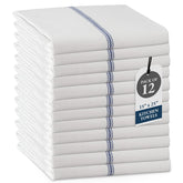 Lane Linen blue stripe kitchen towel for quick dish drying