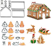 LANSKYWARE gingerbread house cookie cutter close-up for precise cuts