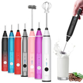 Laposso milk frother rechargeable handle for cordless convenience and long use