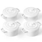 Lareina Mini Cocotte set of four with lids for easy portion control and storage.
