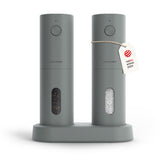 LARS NYSØM electric salt and pepper mill set in ash gray for precise seasoning