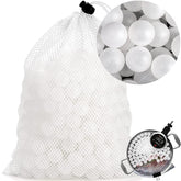 Lawei 20mm sous vide balls float in water to reduce heat loss.