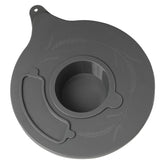 Lawenme mixer glass bowl cover with top opening for easy ingredient addition during mixing