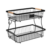 Lawhood-Mijin two-tier fruit basket on a countertop for organized display.