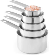 Laxinis World stainless steel measuring cup 1 cup for precise ingredient portioning.