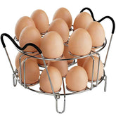 LayaVilla egg rack stackable in 304 stainless steel for efficient steaming