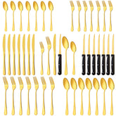 LayHyand 48-piece dining forks: durable stainless steel for everyday meals.