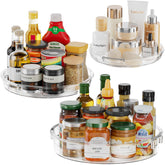 LazySpin three-pack compact spice-rotator for easy kitchen access