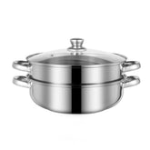 LCPUD steamer pot assembled for easy family meals with a sturdy 5-quart capacity.