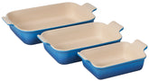 Le Creuset Heritage 12.5-inch dish with even browning and easy release