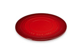 Le Creuset pizza stone Cerise with glazed side for easy release