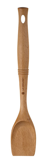 Le Creuset Revolution scraping spoon in beech wood, 12.5-inch, ideal for scraping browned bits without scratching