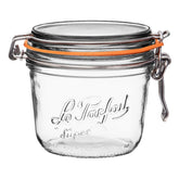 Le Parfait Super Terrine 500ml front view, ideal for pantry organization and fresh preserves.