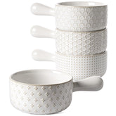 LE TAUCI 18 oz onion soup bowl with handle for oven-to-table service