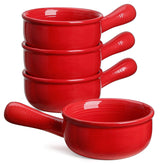 LE TAUCI French Onion Soup Bowls with handles shown for easy heat-safe serving