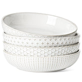 LE TAUCI pasta bowl with embossed exterior texture for stylish serving
