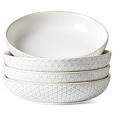 LE TAUCI Pasta Bowls 42oz Arctic White, 9-inch, ideal for generous pasta servings.