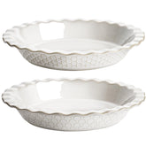 LE TAUCI pie pans 9-inch fireworks embossed, ideal for a celebration apple pie with even browning.