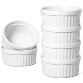LE TAUCI ramekins 4 oz top view, ideal for crème brûlée and sauces.
