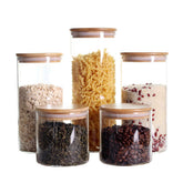 Leaves and Trees Y small canister with airtight lid for flour storage