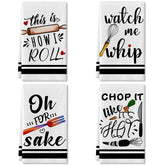 Lebsitey kitchen towel with whisk pattern for quick drying and gentle cleaning.