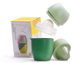 Lechin hand juicer lemon shape green for quick citrus at home