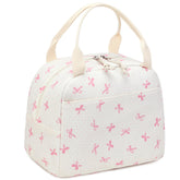 LEDAOU corduroy lunch bag main compartment for meals and drinks