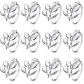 Legigo sliver leaf napkin ring with shimmering detail for holiday tables.