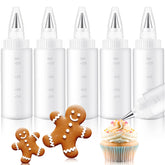 LemonRoad 5-pack cookie icing bottles for precise decorating and control