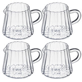 LemonRoad wave creamer pitcher set of four with 200 ml capacity for smooth pours