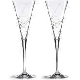 Lenox Adorn Crystal toasting flute with clear shine for elegant weddings.