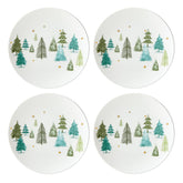 Lenox Balsam Lane accent plates set with whimsical pine design for festive entertaining