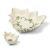 Lenox Holiday Tree chip-dip set dip bowl ideal for festive entertaining.