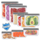 Lerine dishwasher-safe bags full set for versatile food storage.