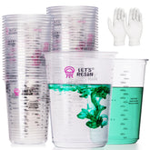 LET'S RESIN 32oz resin mixing cup with precise scales for accurate measurements.