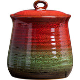 LGQ 40oz cookie jar with lid keeps coffee beans fresh on the counter.