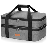 LHZK insulated casserole carrier expands to fit 11x15 dishes.