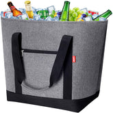 LHZK jumbo cooler bag side view highlighting spacious 50L capacity for groceries