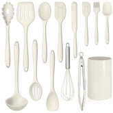 LIANYU 14-piece utensil set with holder for organized, easy access