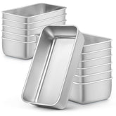 LIANYU bread loaf pans 12-pack, 9x5 inch, ideal for even baking