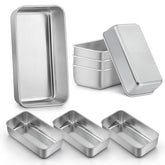 LIANYU loaf pan 9x5 inch stainless steel for durable, even baking.