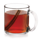 Libbey Robusta four pack glass mugs with a minimalist clear design for everyday use
