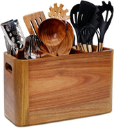 Front view of Liberal Brightdeer utensil holder, a stable countertop organizer.