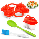 LIBERHAUS egg cooker set with stand and pods for easy hard-boiled eggs