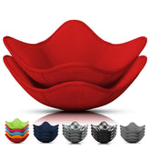 LIBERHAUS microwave bowl cozy pair protects fingers when lifting hot bowls.