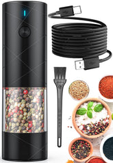 Lidaop electric grinder with LED light for precise seasoning during cooking