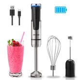Liebe&Lecker cordless immersion blender front view for on-the-go blending.