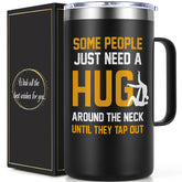 Lifecapido hug-around-the-neck 20oz mug with lid keeps drinks hot or cold for hours