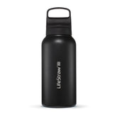 LifeStraw Go bottle front view, durable travel companion with on-the-go filtration.