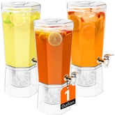 Lifewit 1-gallon drink dispenser with clear body for quick beverage identification.